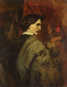 Self-Portrait, 1856. Creator: Anselm Friedrich Feuerbach