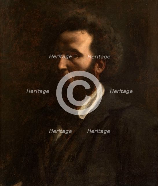 Self-Portrait, 1857. Creator: Puvis de Chavannes, Pierre Cécil (1824-1898).