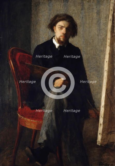 Self-Portrait, 1858. Creator: Fantin-Latour, Henri (1836-1904).