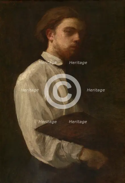 Self Portrait, 1858. Creator: Henri Fantin-Latour.
