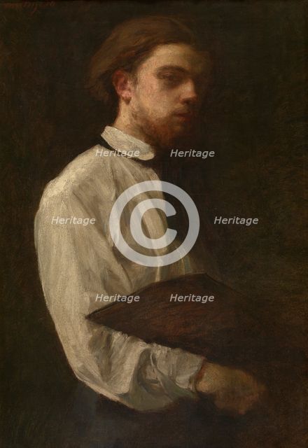 Self Portrait, 1858. Creator: Henri Fantin-Latour.