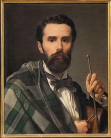 Self-portrait, 1858. Creator: Mussini, Luigi (1813-1888)