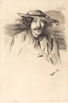 Self-Portrait, 1859. Creator: James Abbott McNeill Whistler