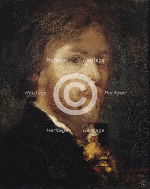 Self-portrait, 1850. Creator: Moreau; Gustave (1826-1898).