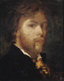 Self-portrait, 1850. Creator: Moreau; Gustave (1826-1898)