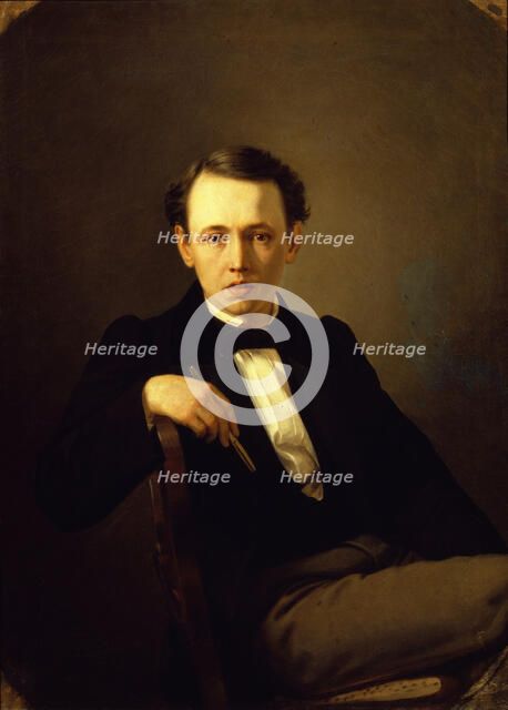 Self-Portrait, 1851. Artist: Perov, Vasili Grigoryevich (1834-1882)