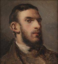 Self-Portrait, 1852-1854. Creator: Pissarro, Camille (1830-1903)