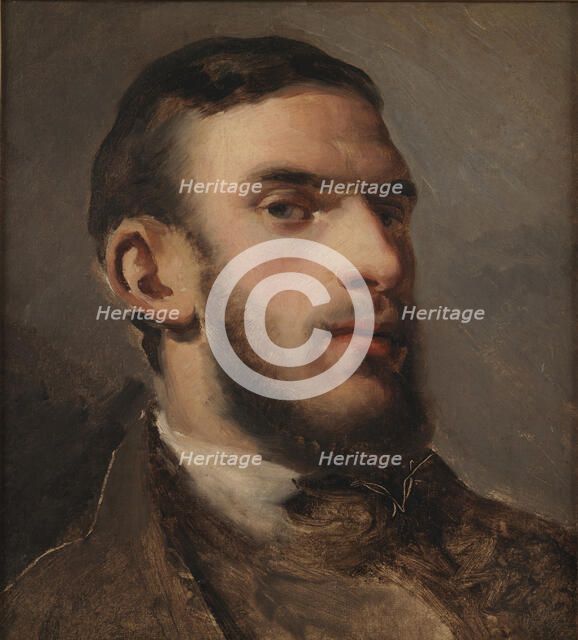 Self-Portrait, 1852-1854. Creator: Pissarro, Camille (1830-1903).