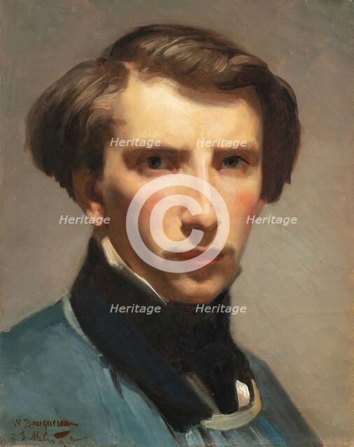 Self-Portrait, 1853. Creator: Bouguereau, William-Adolphe (1825-1905).
