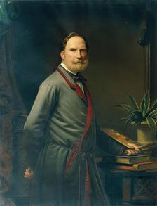Self-portrait, 1864. Creator: Anton Einsle