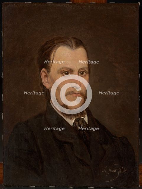 Self-Portrait, 1866. Creator: Francisek Streitt.