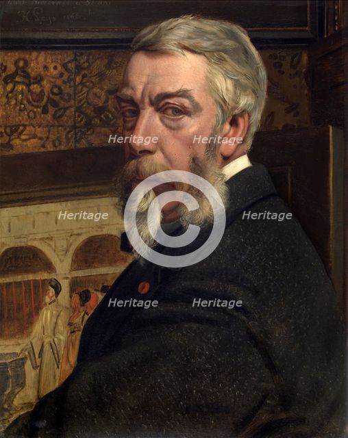 Self-portrait, 1866. Creator: Jan August Hendrik Leys.