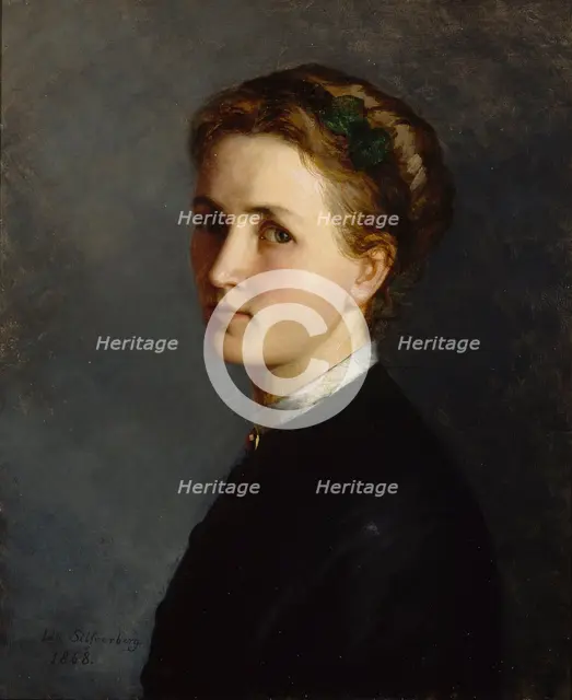 Self-Portrait, 1868. Creator: Ida Silfverberg.