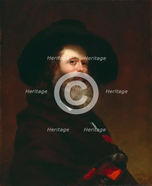 Self Portrait, 1860. Creator: Charles Loring Elliott.