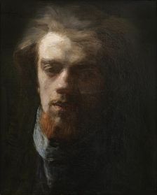 Self-portrait, 1860. Creator: Fantin-Latour; Henri (1836-1904)