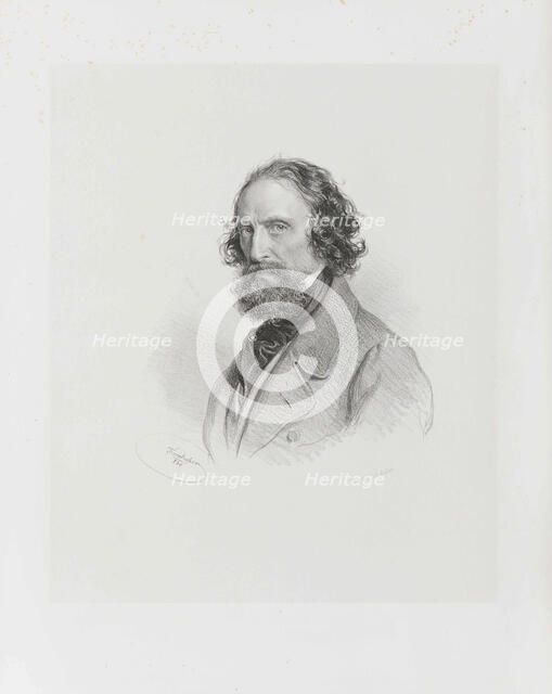 Self-Portrait, 1860. Creator: Kriehuber, Josef (1800-1876).
