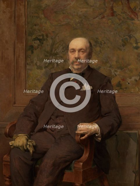 Self-portrait, 1860. Creator: Jean Francois Portaels.