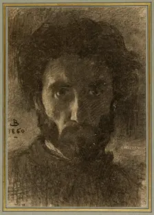 Self-portrait, 1860. Creator: Leon Joseph Florentin Bonnat