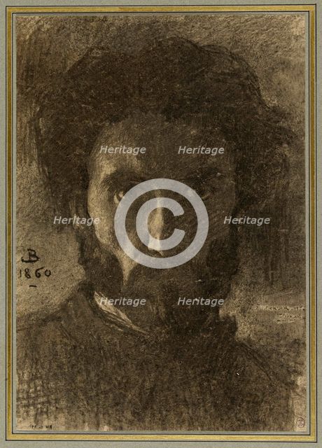 Self-portrait, 1860. Creator: Leon Joseph Florentin Bonnat.