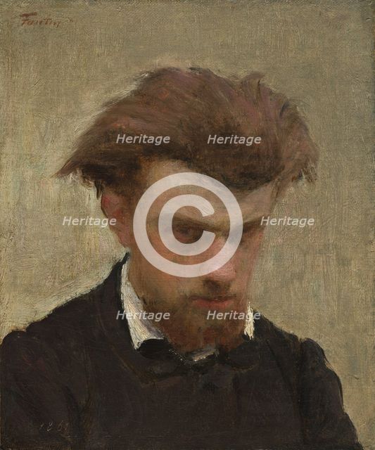 Self-Portrait, 1861. Creator: Henri Fantin-Latour.