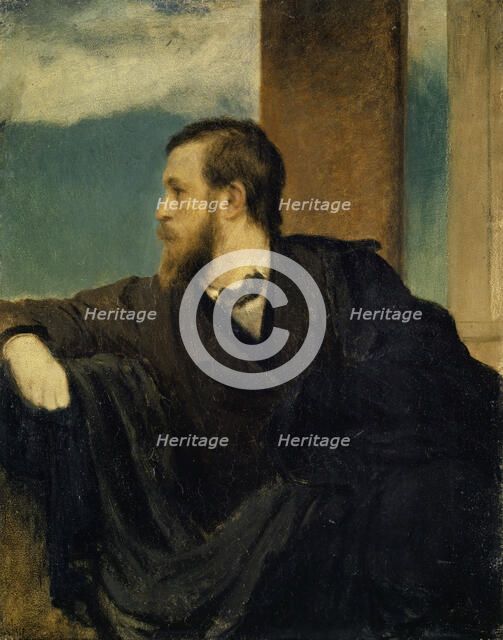 Self-Portrait, 1862. Creator: Böcklin, Arnold (1827-1901).