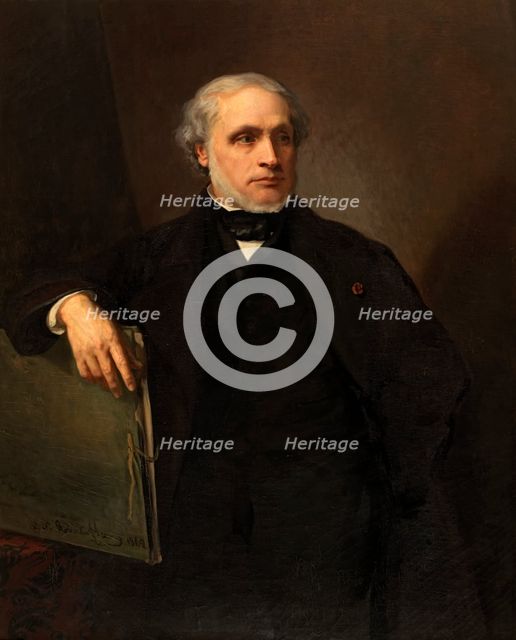 Self-portrait, 1862. Creator: Joseph Nicolas Robert-Fleury.