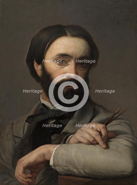 Self Portrait, 1863. Creator: Charles Verlat.