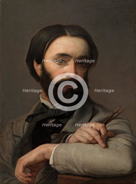 Self-portrait, 1863. Creator: Charles Verlat.