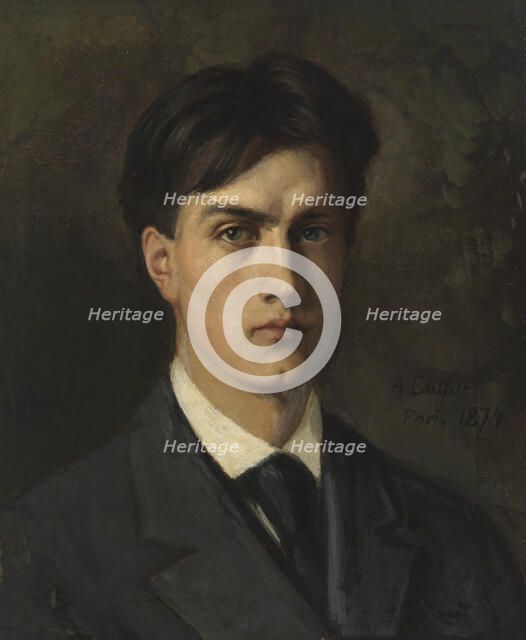 Self-Portrait, 1874. Creator: Albert Edelfelt.