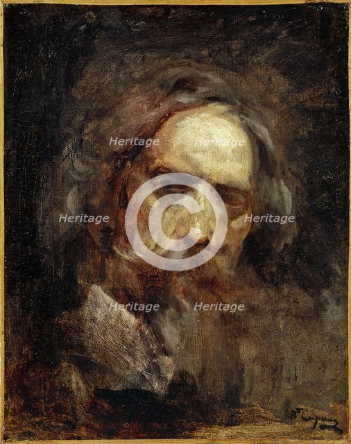 Self-portrait, 1874. Creator: Jean-Baptiste Carpeaux.