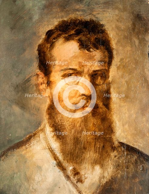 Self-portrait, 1874. Creator: Lenbach, Franz, von (1836-1904).