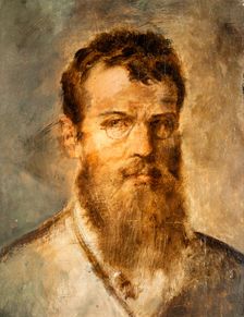 Self-portrait, 1874. Creator: Lenbach, Franz, von (1836-1904)