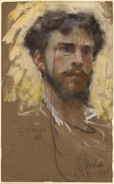 Self-Portrait, 1877. Creator: Francesco Paolo Michetti