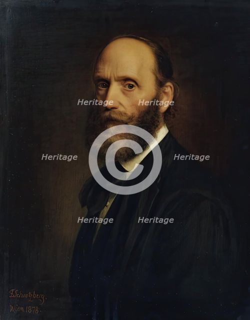 Self-portrait, 1878. Creator: Franz Schrotzberg.