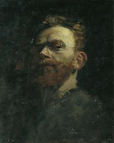 Self-portrait, 1879. Creator: Karl Koepping