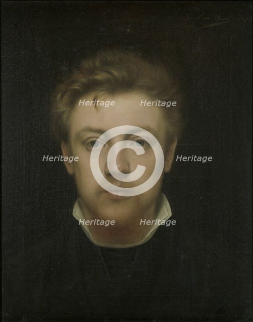 Self-portrait, 1879. Creator: Van Hove, Edmond (1851-1913).