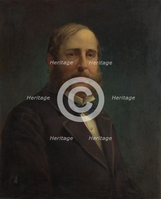 Self-portrait, 1870-80. Creator: Jacob Hart Lazarus.