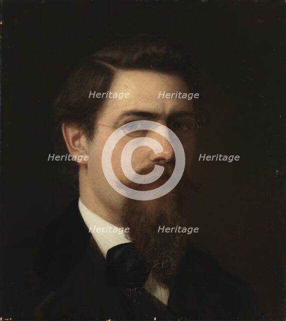 Self-Portrait, 1871. Creator: Arvid Liljelund.