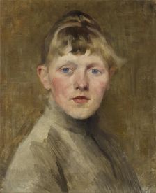 Self-Portrait, 1884-1885. Creator: Helene Schjerfbeck