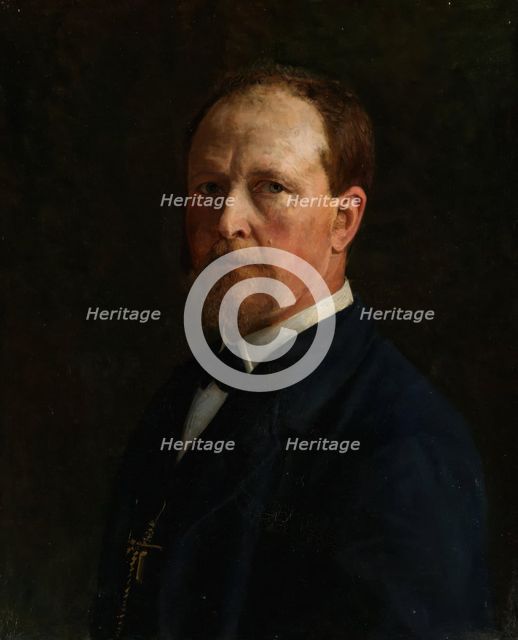 Self-Portrait, 1884. Creator: Peter Nicolai Arbo.