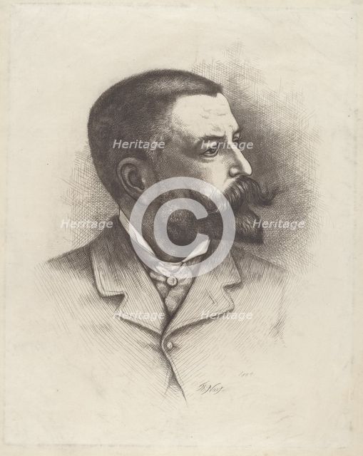 Self-Portrait, 1884. Creator: Thomas Nast.