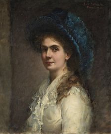 Self-portrait, 1885. Creator: Antonia de Bañuelos, Marquesa de Alcedo