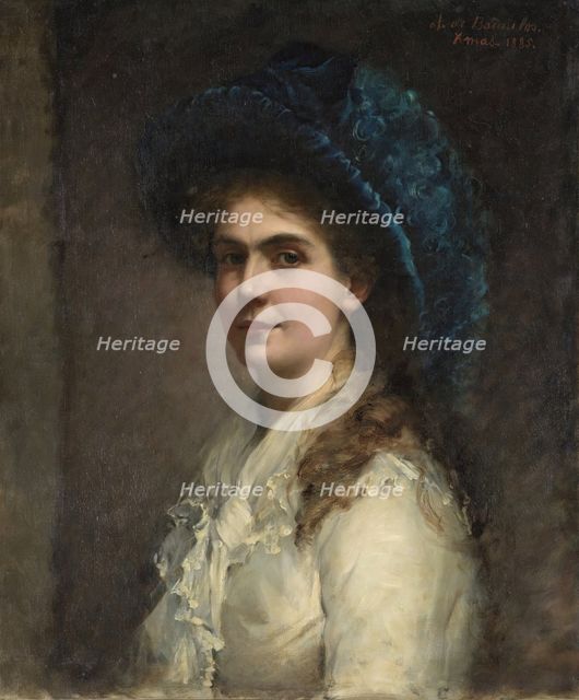 Self-portrait, 1885. Creator: Antonia de Bañuelos, Marquesa de Alcedo.