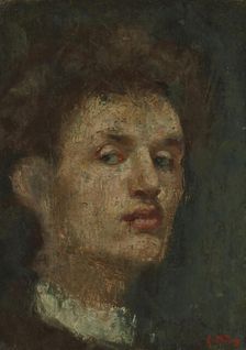 Self-Portrait, 1886. Creator: Edvard Munch
