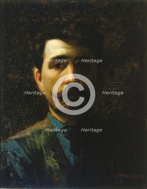 Self-Portrait, 1887. Creator: James Henry Moser.