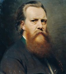 Self-portrait, 1889. Creator: Anton Ebert