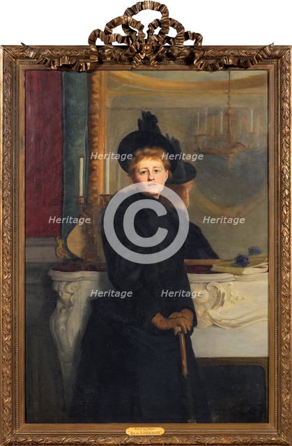 Self portrait, 1889. Creator: Ava Lagercrantz.