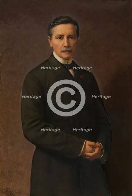 Self Portrait, 1889. Creator: Godfried Guffens.
