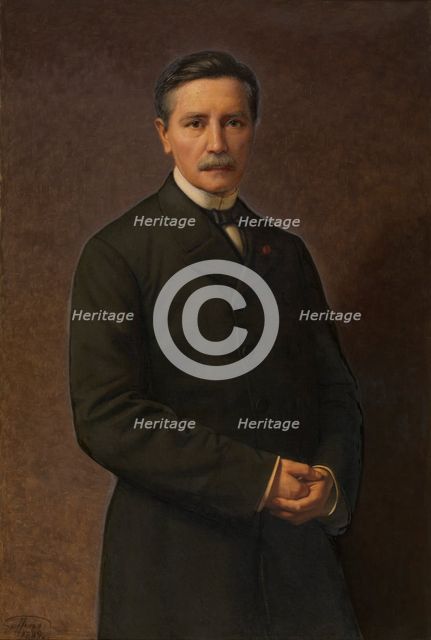Self Portrait, 1889. Creator: Godfried Guffens.