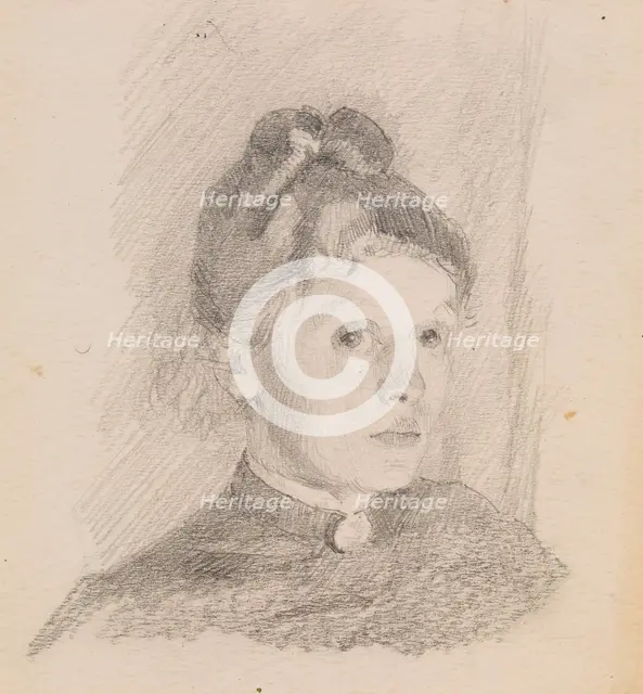 Self-Portrait, 1880-1884. Creator: Schjerfbeck, Helene (1862-1946).